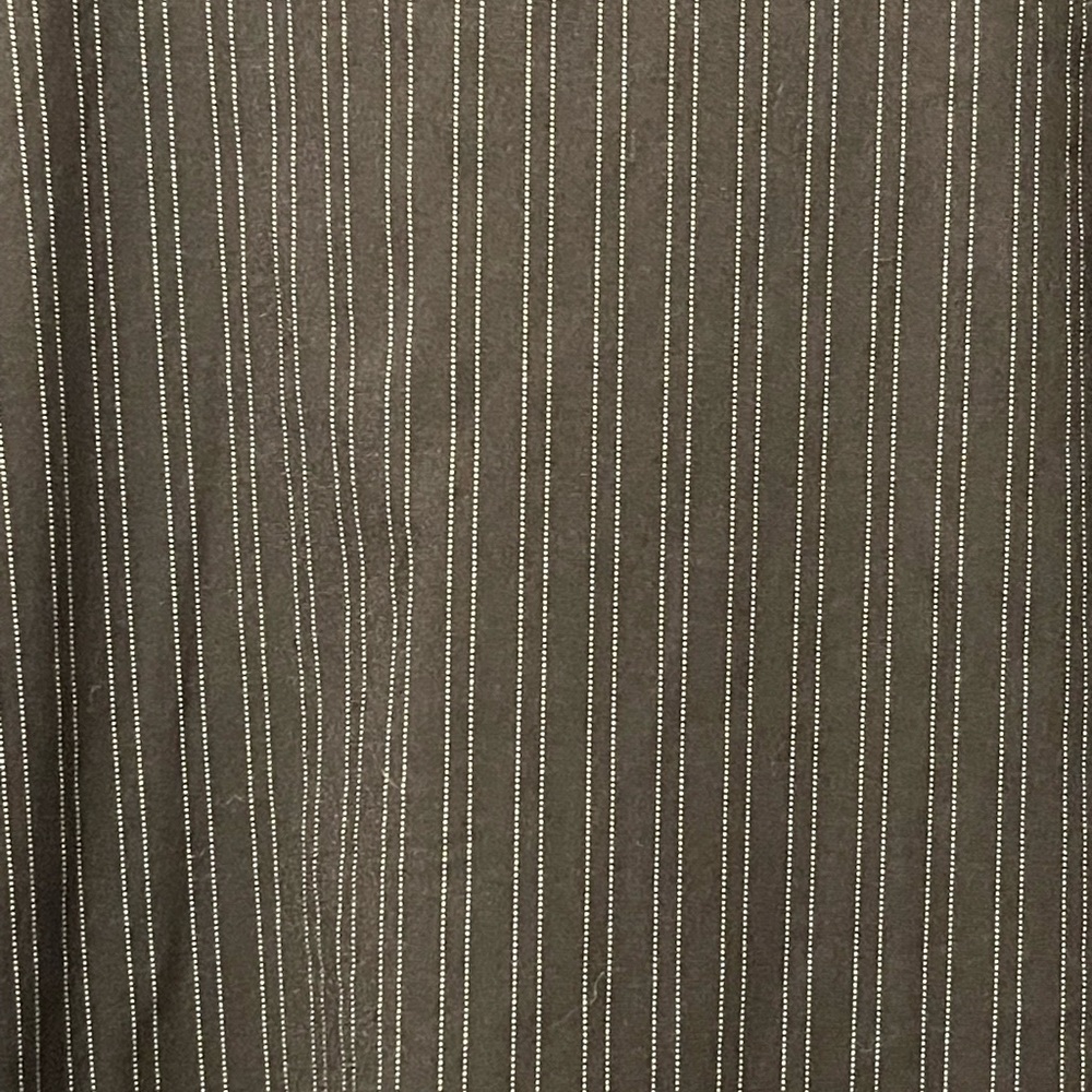 Black Pinstripe Button Down Shirt Size 14 NWT - Picture 5 of 7